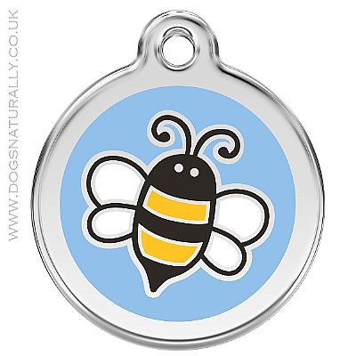 Blue Bumble Bee Dog ID Tags (3x sizes)